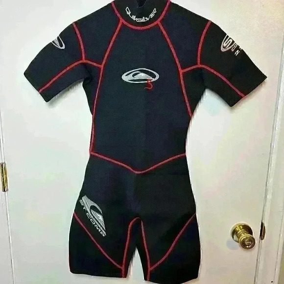 Quiksilver Boys Short Sleeve Back Zip Spring Suit - Size 12 - Picture 1 of 7